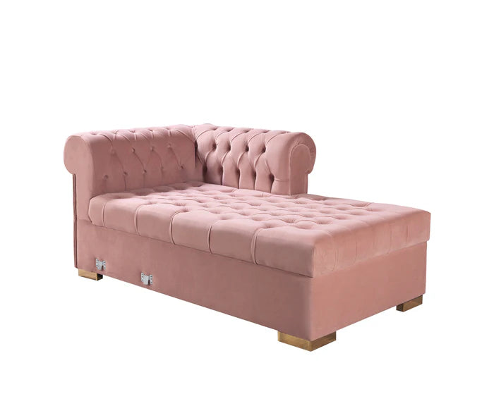 Lauren Double Chaise Sectional Pink