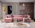 Lauren Double Chaise Sectional Pink