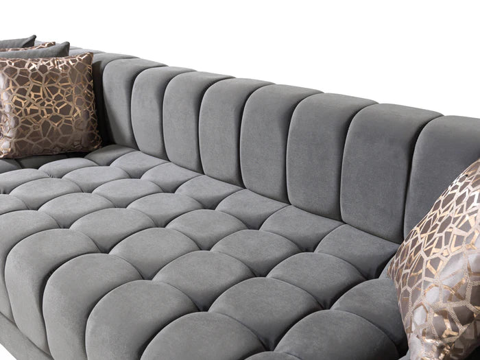 Ariana Grey Double-Chaise Sectional