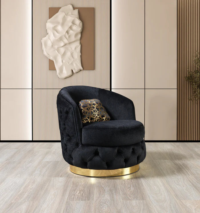 Lupino Velvet Living Room Set