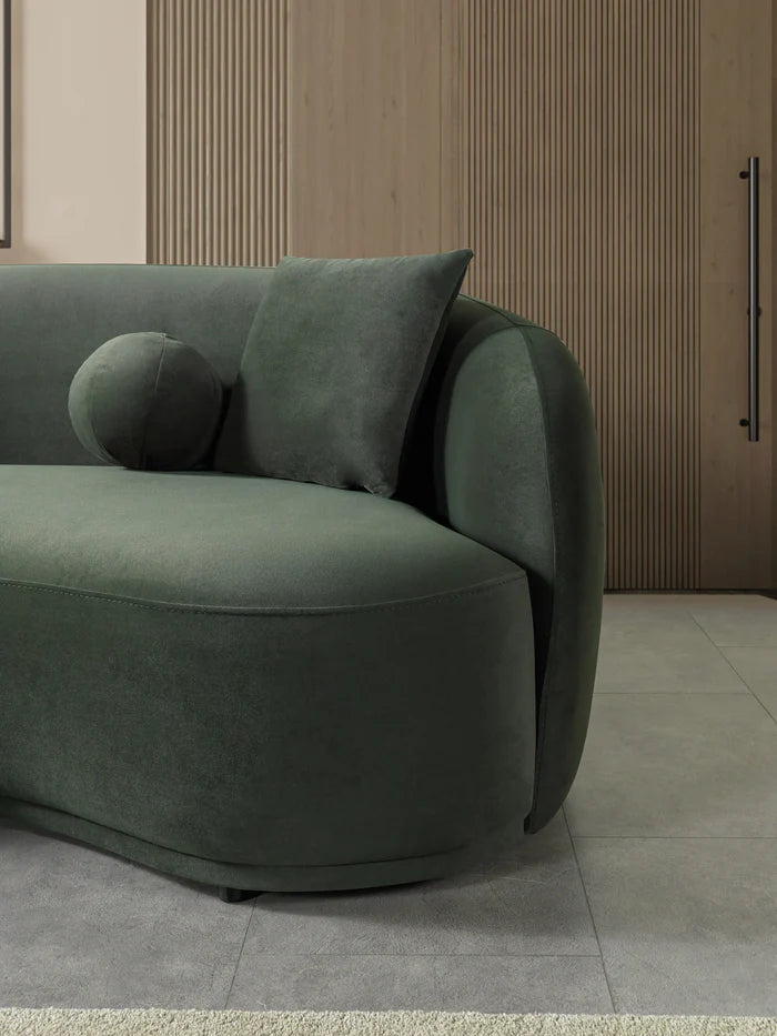 Bonita Green Velvet Sofa & Loveseat