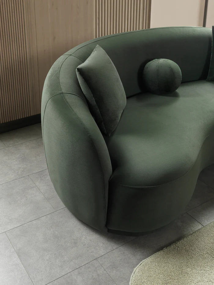 Bonita Green Velvet Sofa & Loveseat