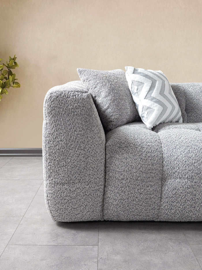Ivy Gray Boucle Sectional