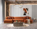 Elisha Orange Double Chaise Sectional